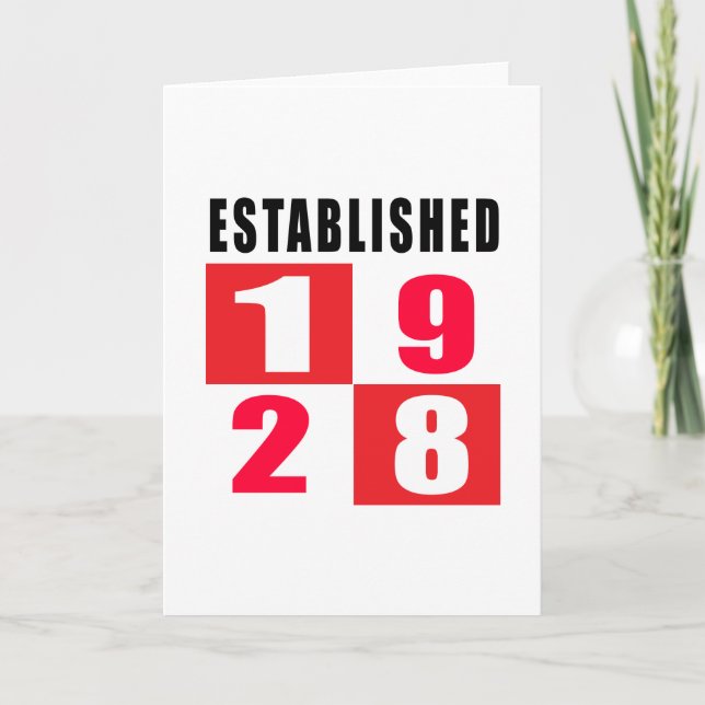 1928 Birthday Designs Card (Front)
