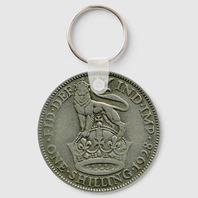 1928 British shilling keyring (Front)