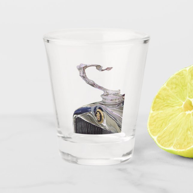 1928 Cadillac Town Car Shot Glass (Front)