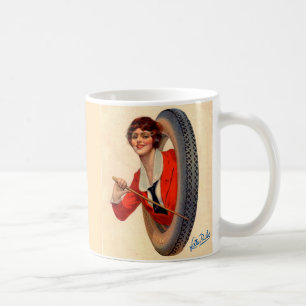 1928 Kelly-Springfields Tire mascot Lotta Miles Coffee Mug