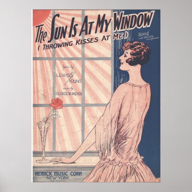1928 The Sun Is At My Window Poster (Front)