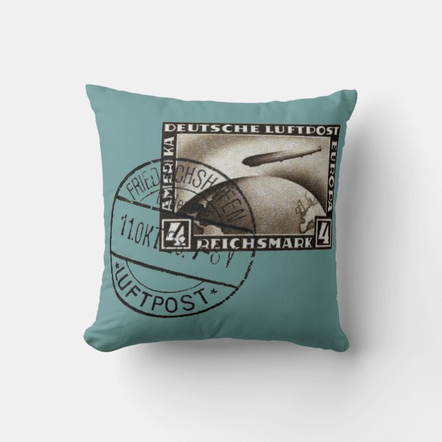 1928 Zeppelin Airmail Cushion (Front)