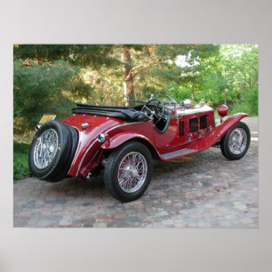 1929 Alfa Romeo 1750 Roadster Poster