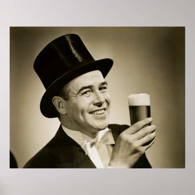 1929 Beer Drinker Poster (Front)