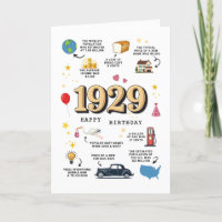 1929 Birthday Card For Grandpa