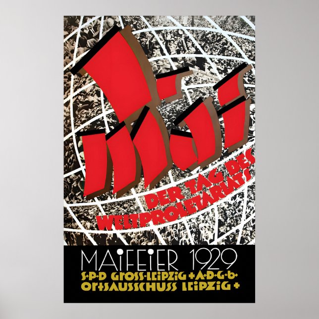 1929 German Labour Day Poster Weimar Republic (Front)