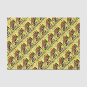 1929 St. Nicholas magazine cover leopard print Tissue Paper