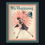 1929 Vie Pairsienne Art Deco Poster<br><div class="desc">Eye-catching,  Art Deco,  Vie Parisienne 1929 magazine cover. 16x20 shown here but available in other sizes.See our collection for other French,  Deco,  covers.</div>