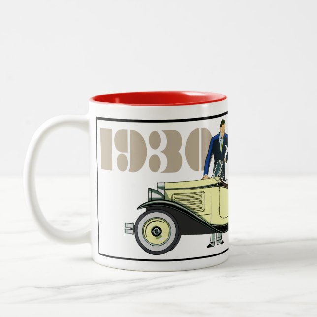 1930 American Austin Two-Tone Coffee Mug (Left)