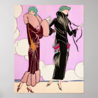 1930 Art Deco Poichoir Ladies Fashion