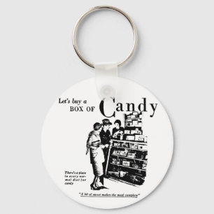 1930 Candy Newspaper Advertisement Key Ring