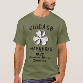 1930 Chicago Shamrocks American Hockey AHA 🏒 T-Shirt