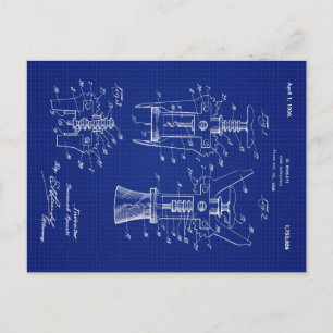 1930 Cork Extractor Patent Holiday Postcard