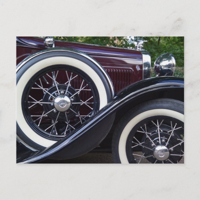 1930 Ford A Classic Car Postcard (Front)