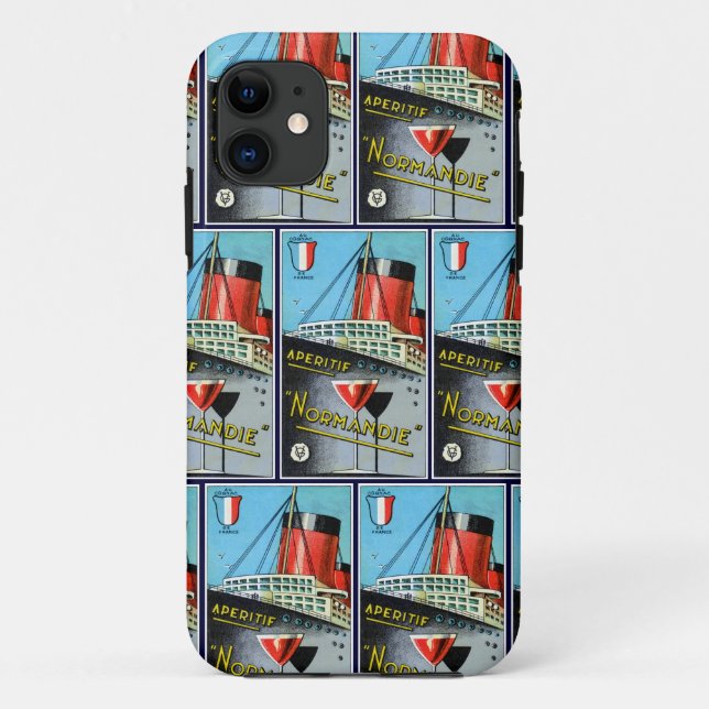1930 French Apertif Normandie Case-Mate iPhone Case (Back)