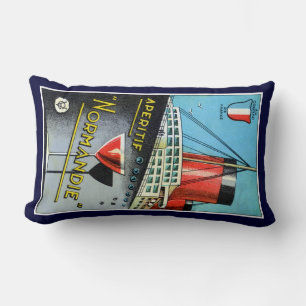 1930 French Apertif Normandie Lumbar Cushion