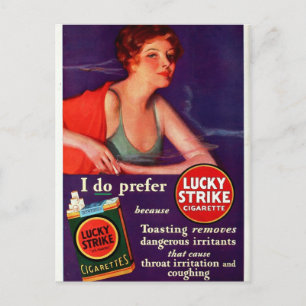 1930 Lucky Strike Postcard