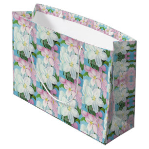 1930 Vintage Apple Blossoms Georgia O'Keefe Large Gift Bag