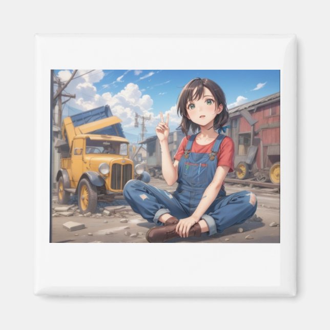 1930's Anime Magnet  (Front)