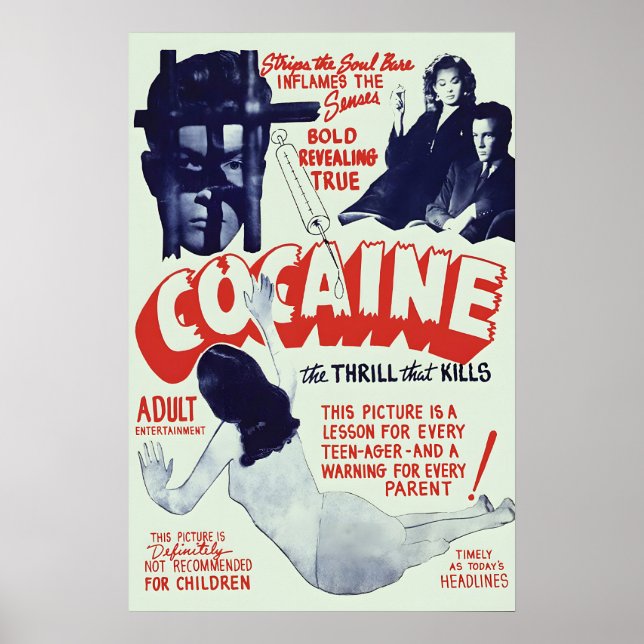 1930s anti drug poster - The thrill that (Front)