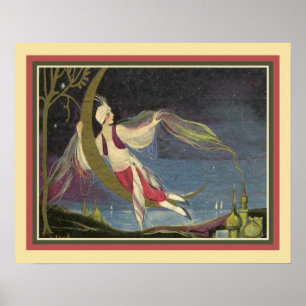 1930's Art Deco Arabian Nights Poster
