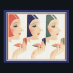 1930's Art Deco Compact Ad 16 x 20 Poster<br><div class="desc">Nice,  vintage,  deco compact advertisement- 16 x 20</div>