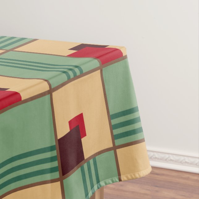 1930s Art Deco Design Tablecloth (In Situ)