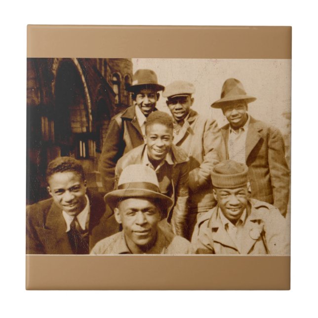 1930s boyz from the hood RPPC Ceramic Tile (Front)