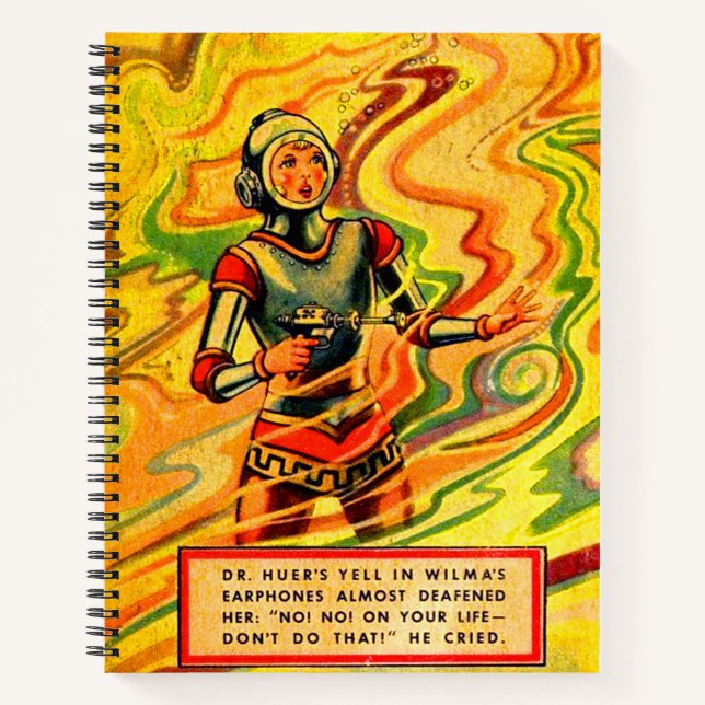 1930s Buck Rogers comic Wilma Deering Notebook (Front)