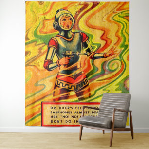 1930s Buck Rogers comic Wilma Deering Tapestry