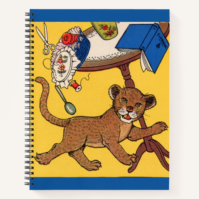 1930s careless little leopard cub notebook (Front)