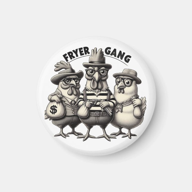 "1930s Chicken Robbers" Magnet (Front)