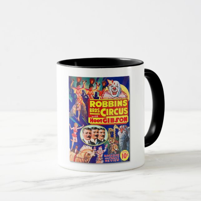 1930s CIRCUS PROGRAM COVER ART Mug (Front Right)