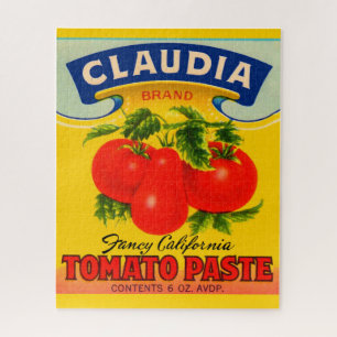 1930s Claudia tomato paste label Jigsaw Puzzle
