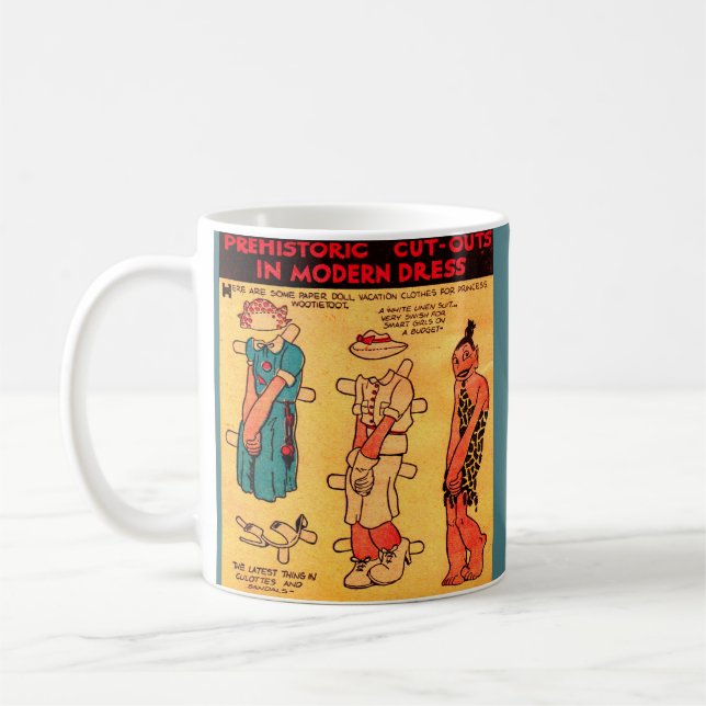 1930s comic strip paper doll Princess Wootietoot Coffee Mug (Left)