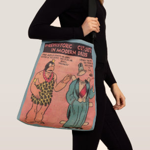 1930s comics cave man paper doll King Guzzle Crossbody Bag