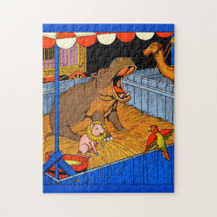 1930s crying hippopotamus and friends jigsaw puzzle
