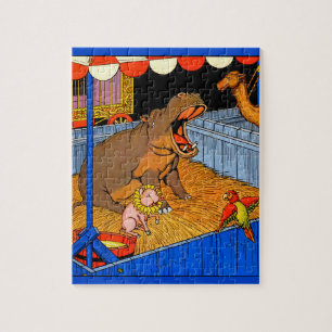 1930s crying hippopotamus and friends jigsaw puzzle