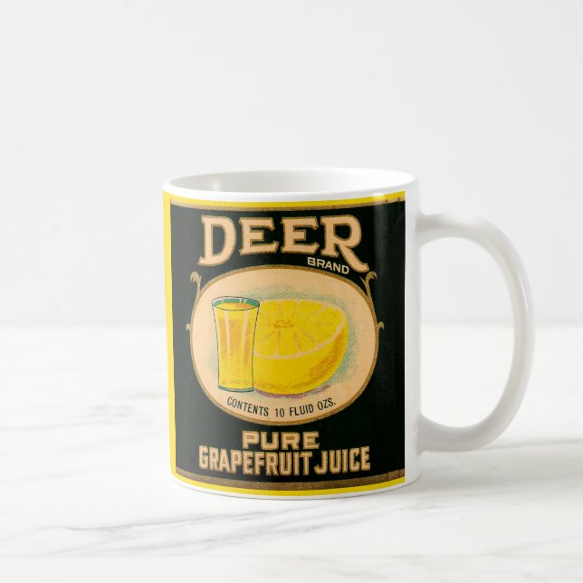 1930s Deer Brand Grapefruit Juice label Coffee Mug (Right)