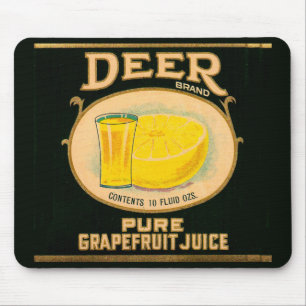 1930s Deer Brand Grapefruit Juice label Mouse Pad