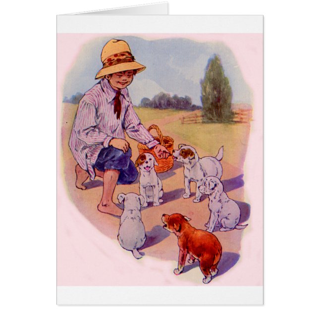 1930s feeding puppies (Front)