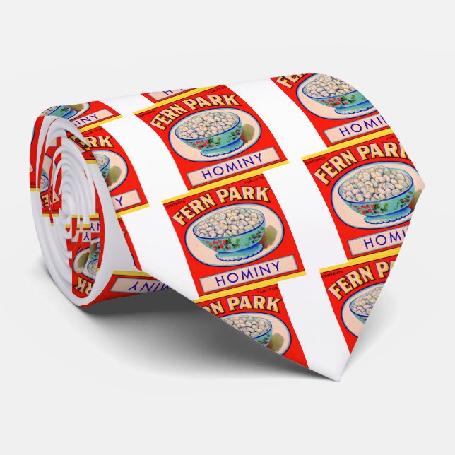 1930s Fern Park hominy grits label Tie (Rolled)