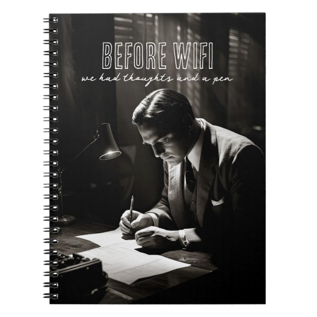 1930s Film-Noir - Before WiFi - Thoughts And Pen Notebook (Front)