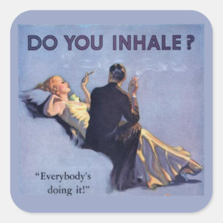 1930s Glamour Sticker Do You Inhale