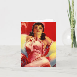 1930s hottie note card