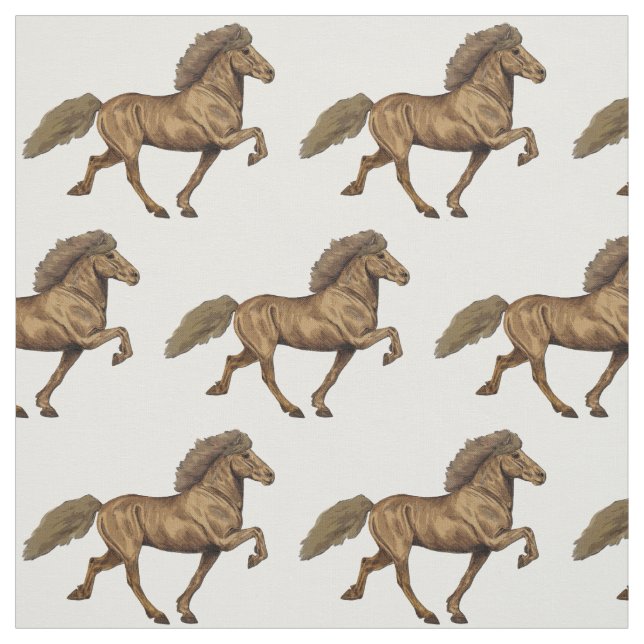 1930s Icelandic horse Fabric (Swatch)