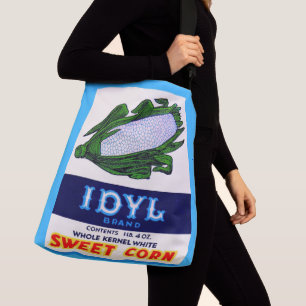 1930s Idyl Sweet Corn label print Crossbody Bag