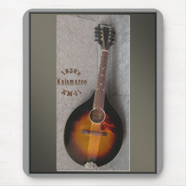 1930's Kalamazoo Mandolin Mousepad (Front)