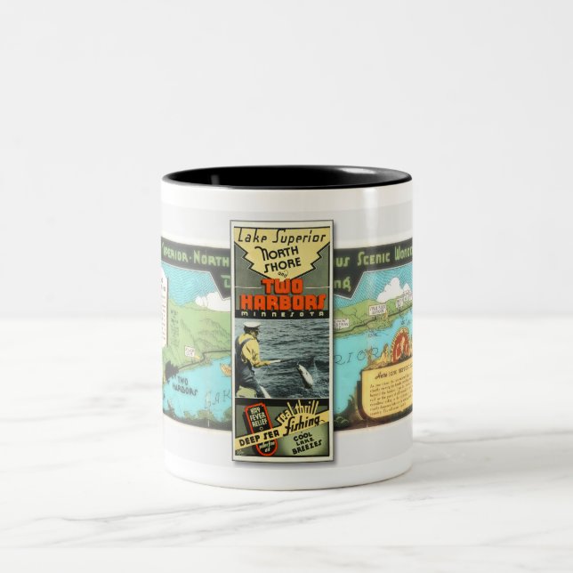 1930s LAKE SUPERIOR TOURIST BROCHURE Coffee Mug (Center)
