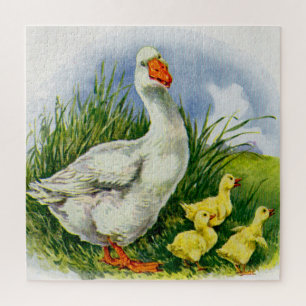1930s mama duck and ducklings jigsaw puzzle